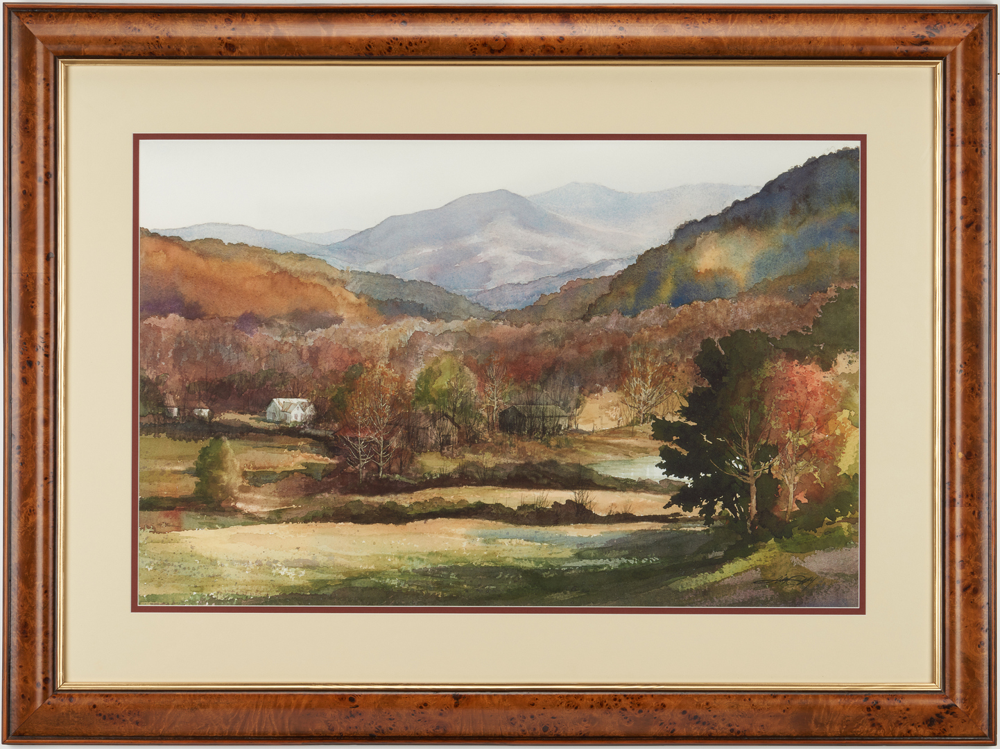 Lot 286: William Kidwell TN Watercolor Scene & Jim Gray Print
