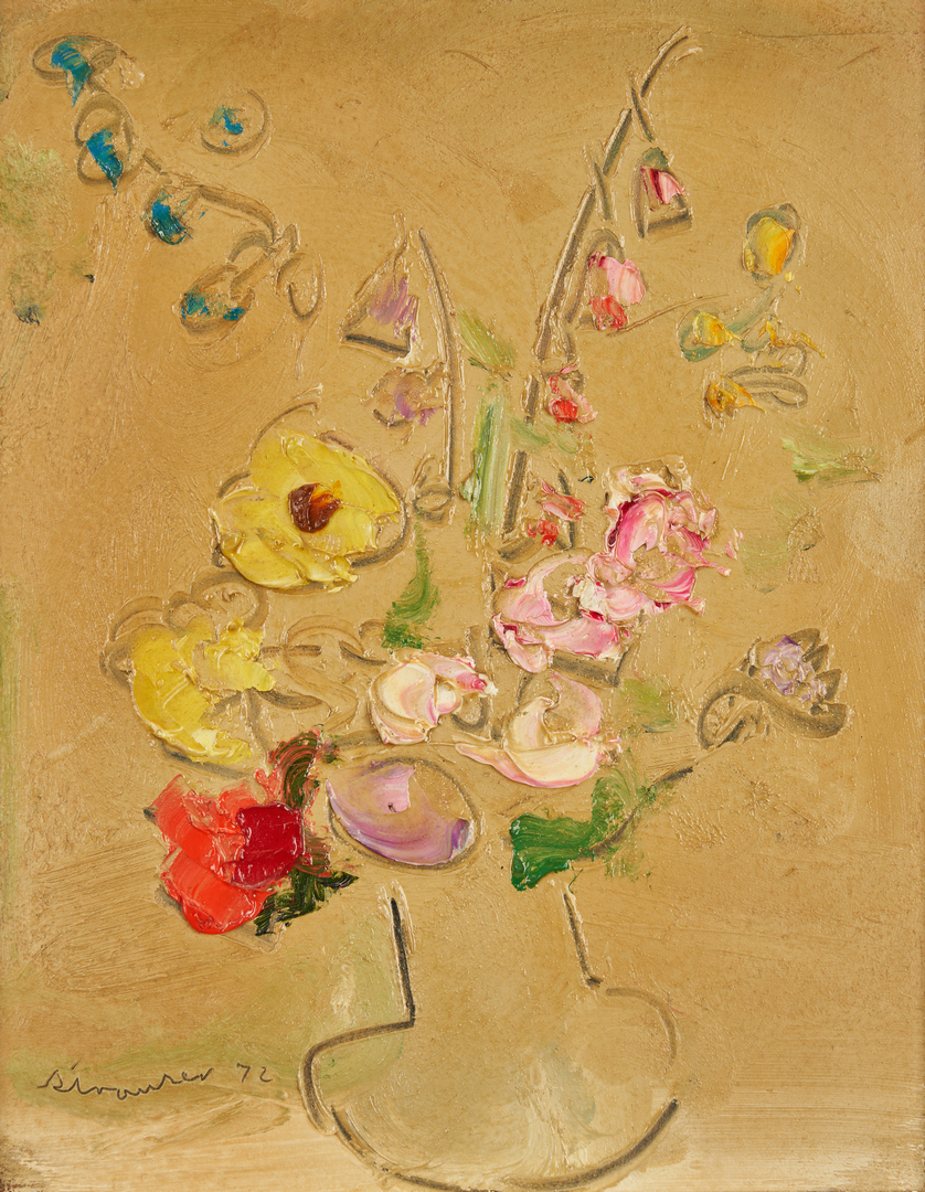 Lot 291: Sterling Strauser O/B, Floral Still Life