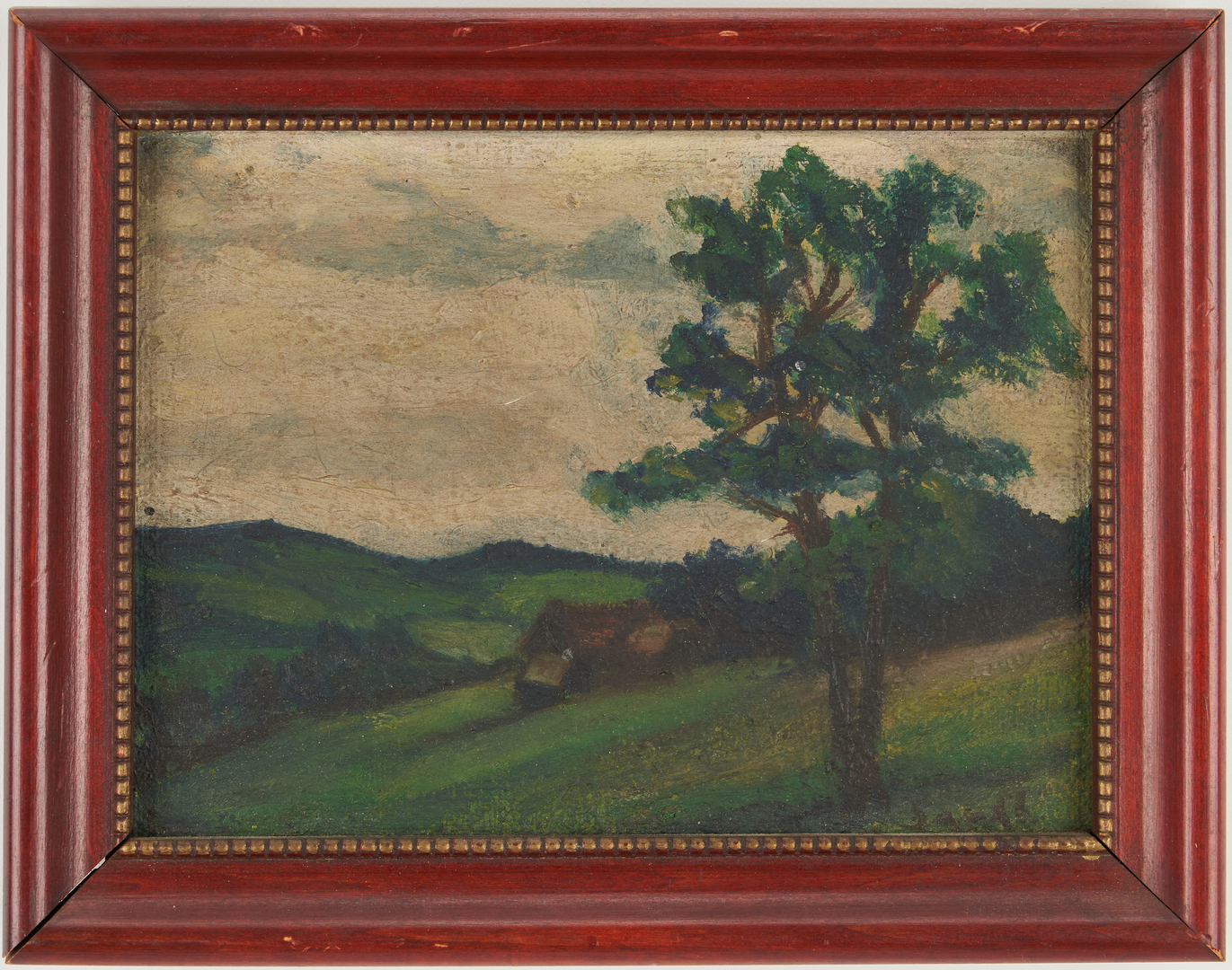Lot 298: 2 Small Landscape Paintings, incl. Frederick Weygold