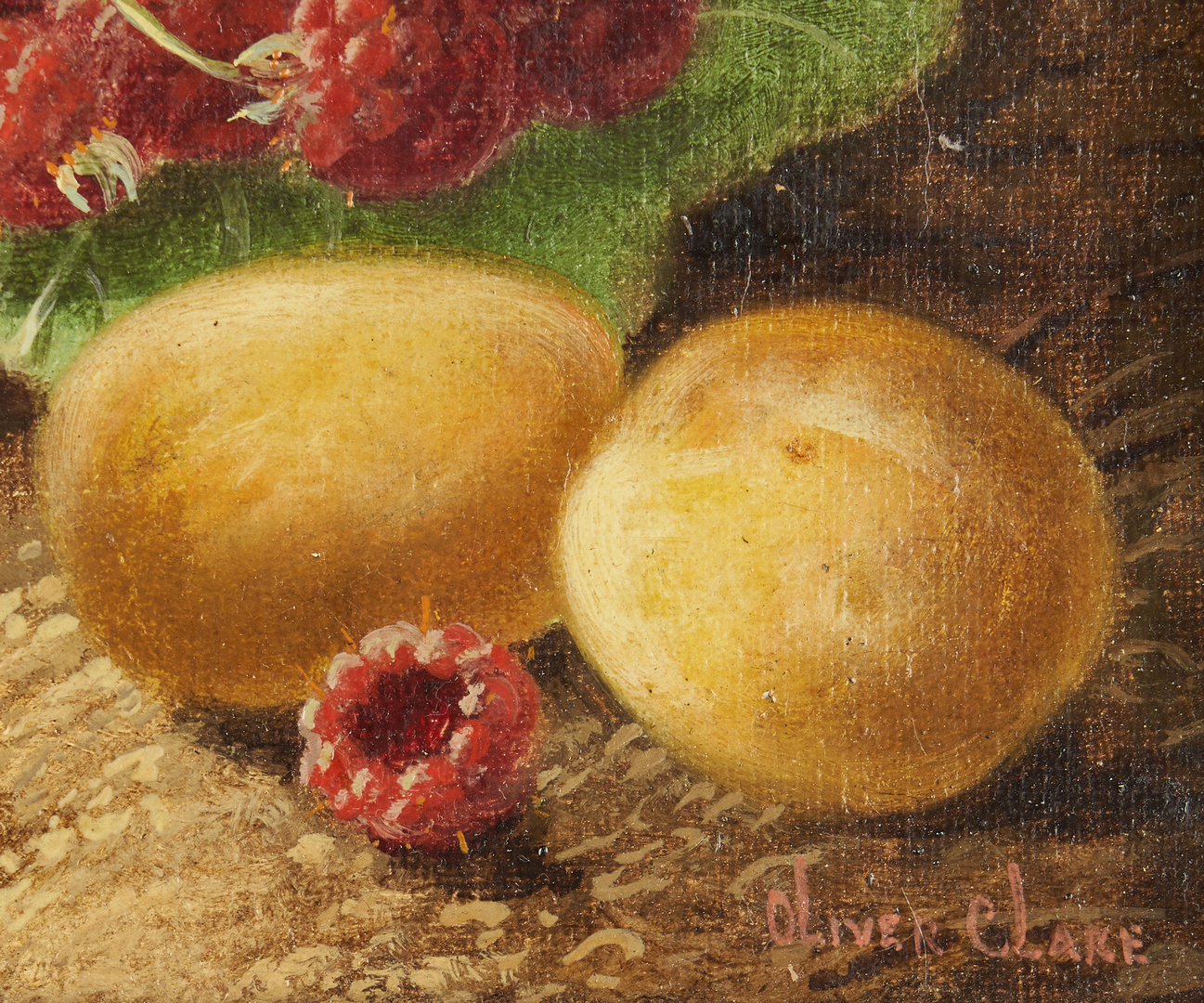 Lot 301: 2 Oliver Clare O/C Still Lifes with Fruit