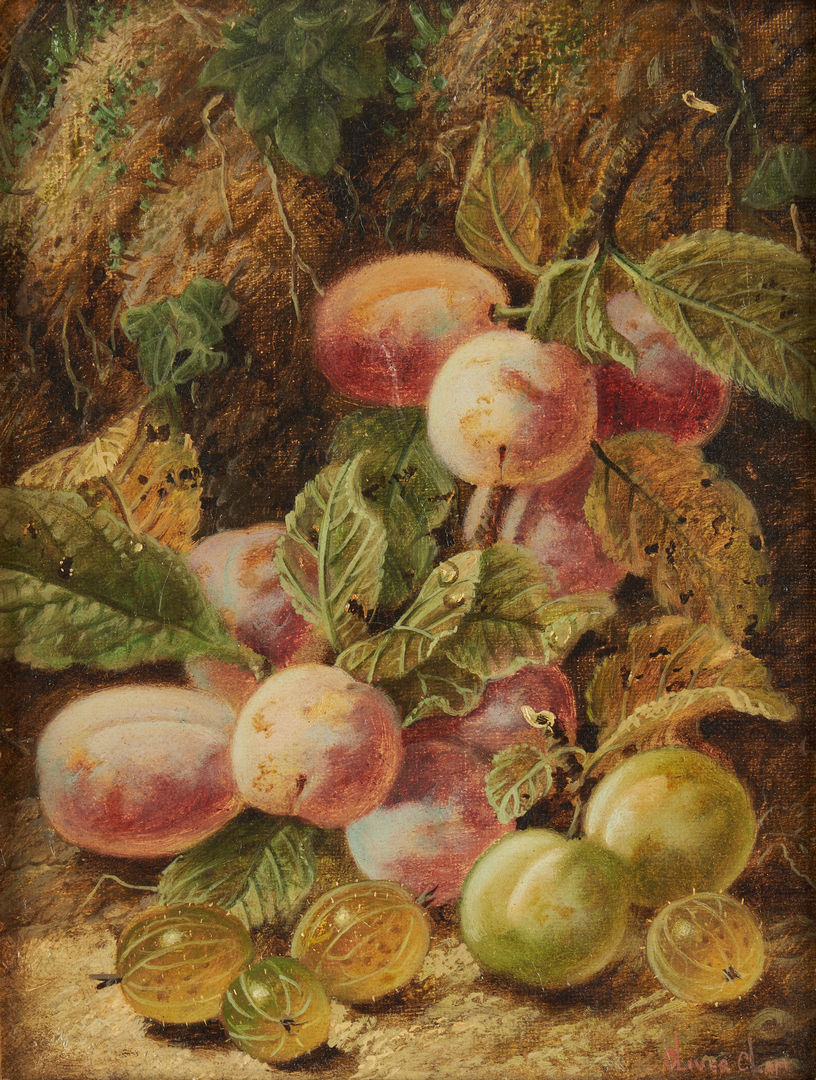 Lot 301: 2 Oliver Clare O/C Still Lifes with Fruit