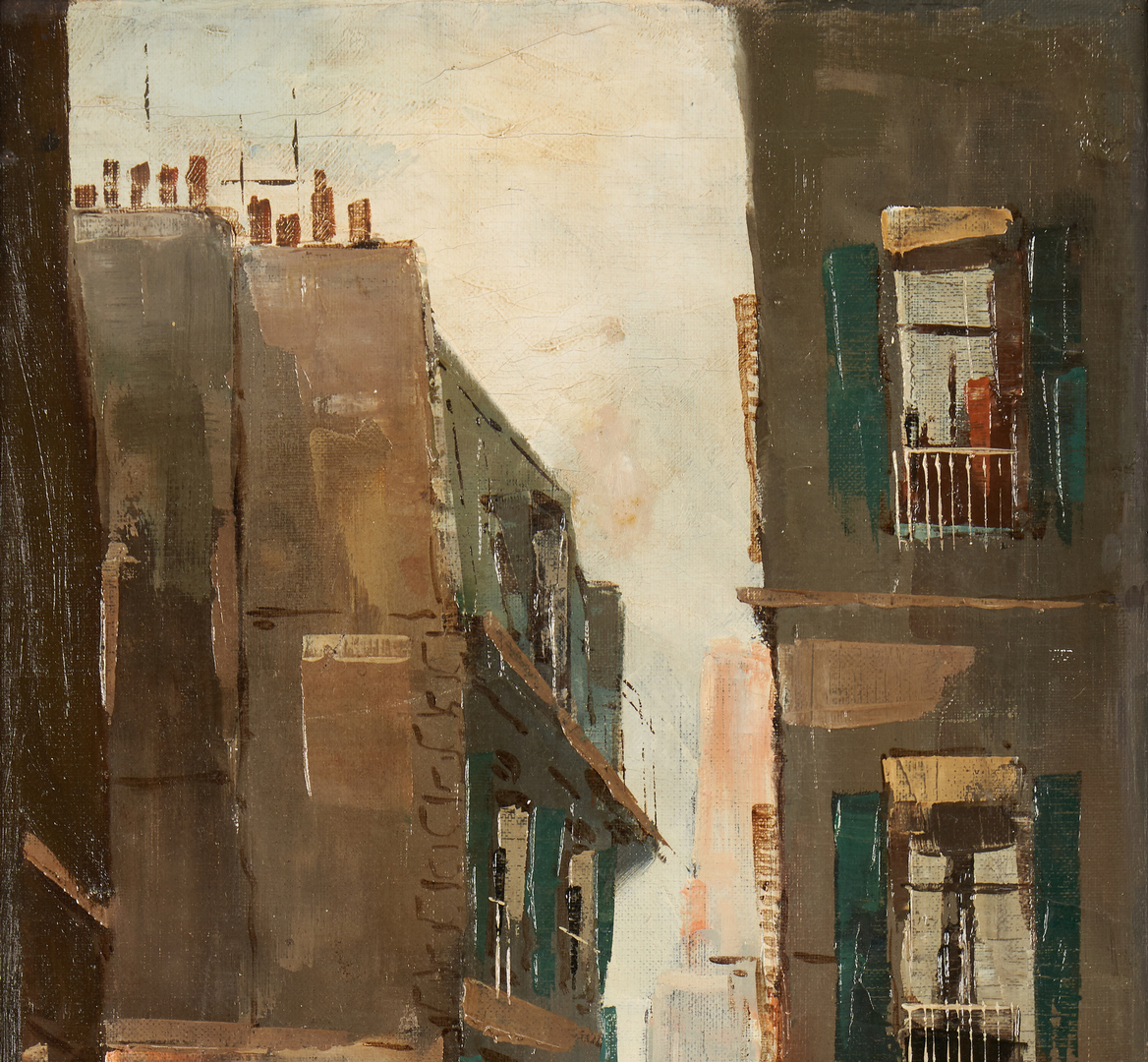 Lot 313: 2 French Street Scenes: Nicola Ortis Poucette and Max Moreau