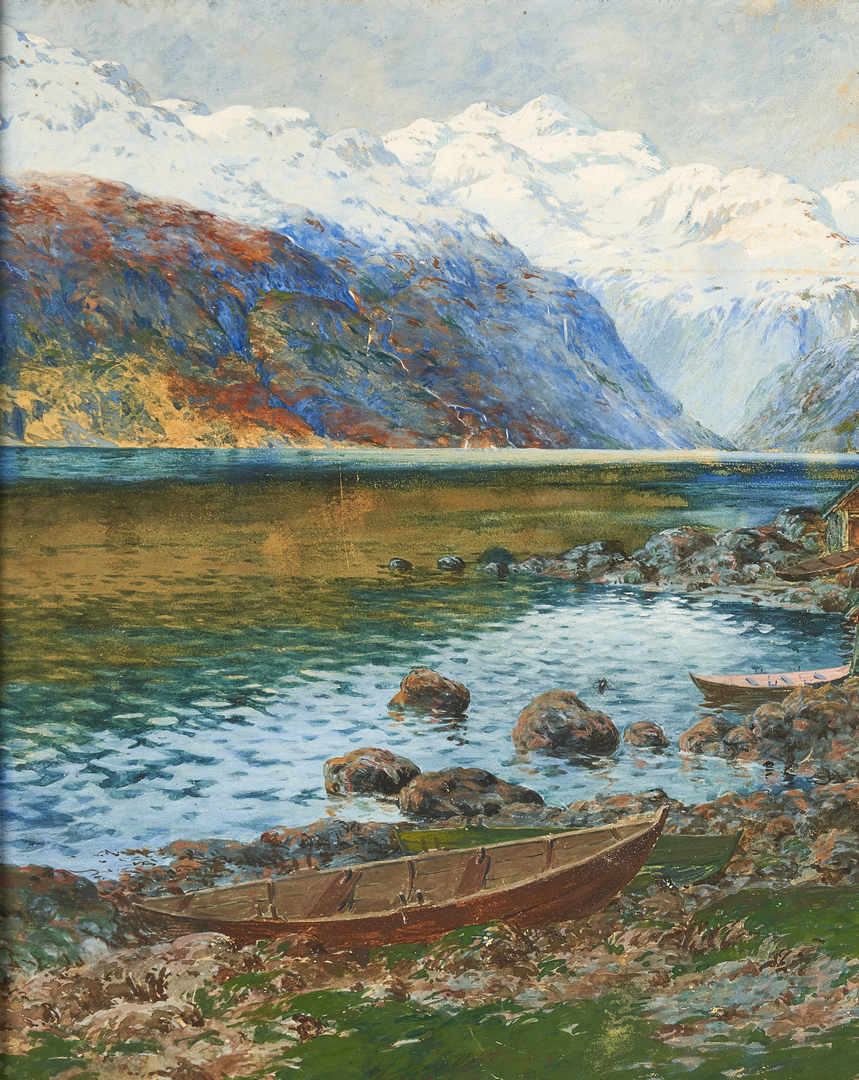 Lot 317: Benjamin Blessum, Norwegian Landscape