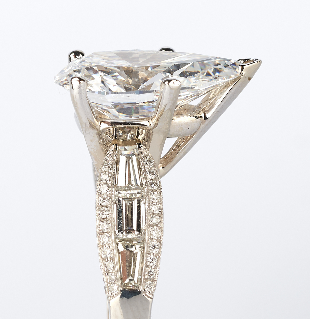 Lot 32: Ladies Platinum & 6 Carat Diamond Engagement Ring