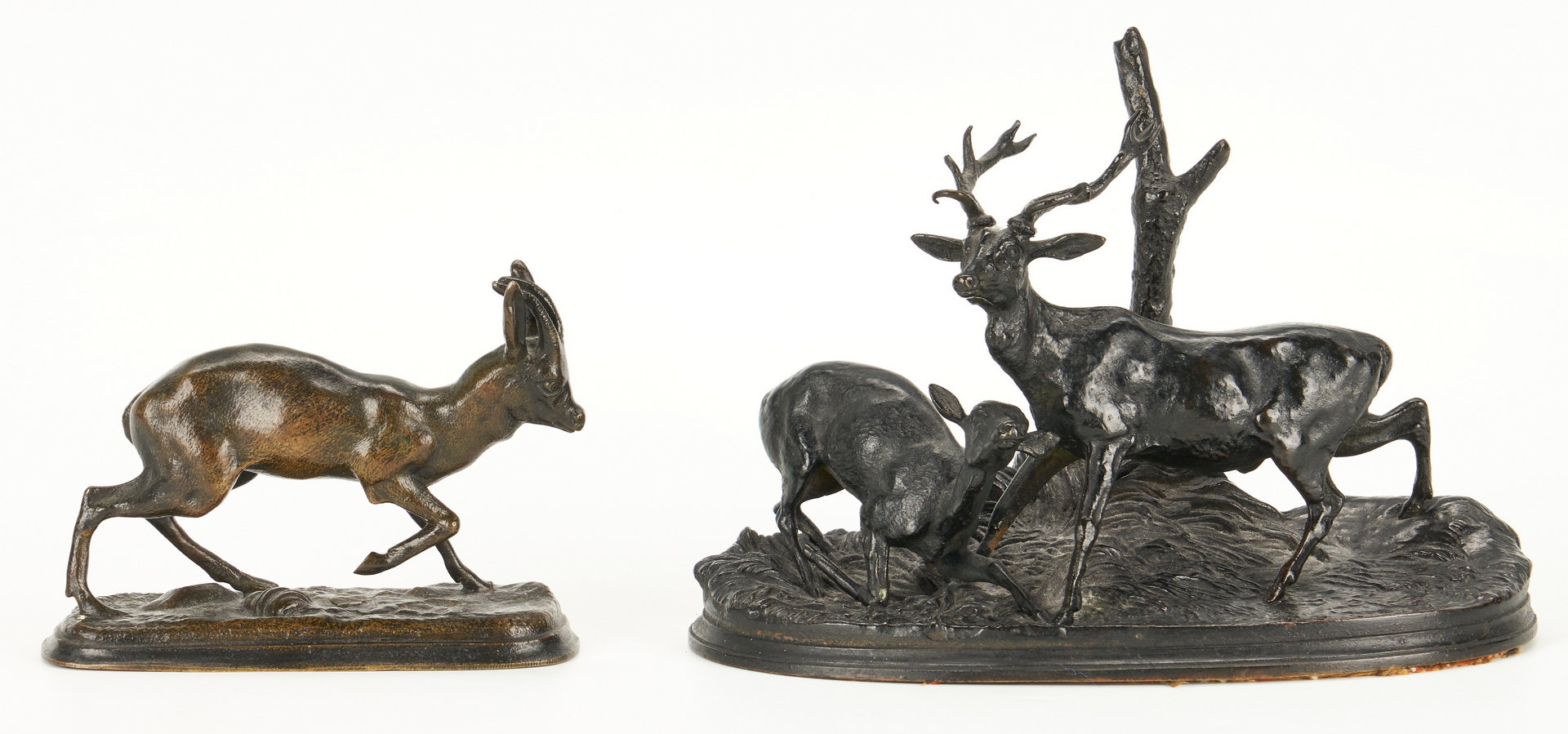 Lot 334: 4 French Bronze Animal Sculptures