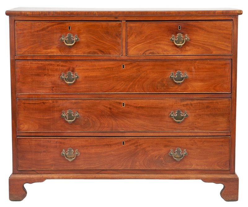 Lot 343: American Chippendale Mahogany Chest of Drawers