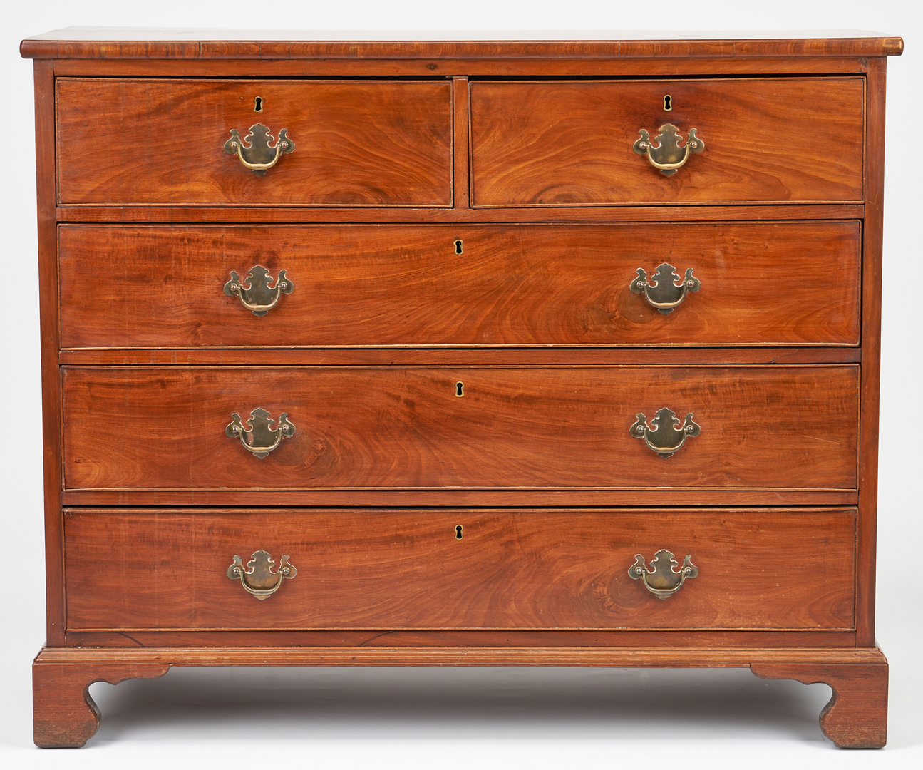 Lot 343: American Chippendale Mahogany Chest of Drawers