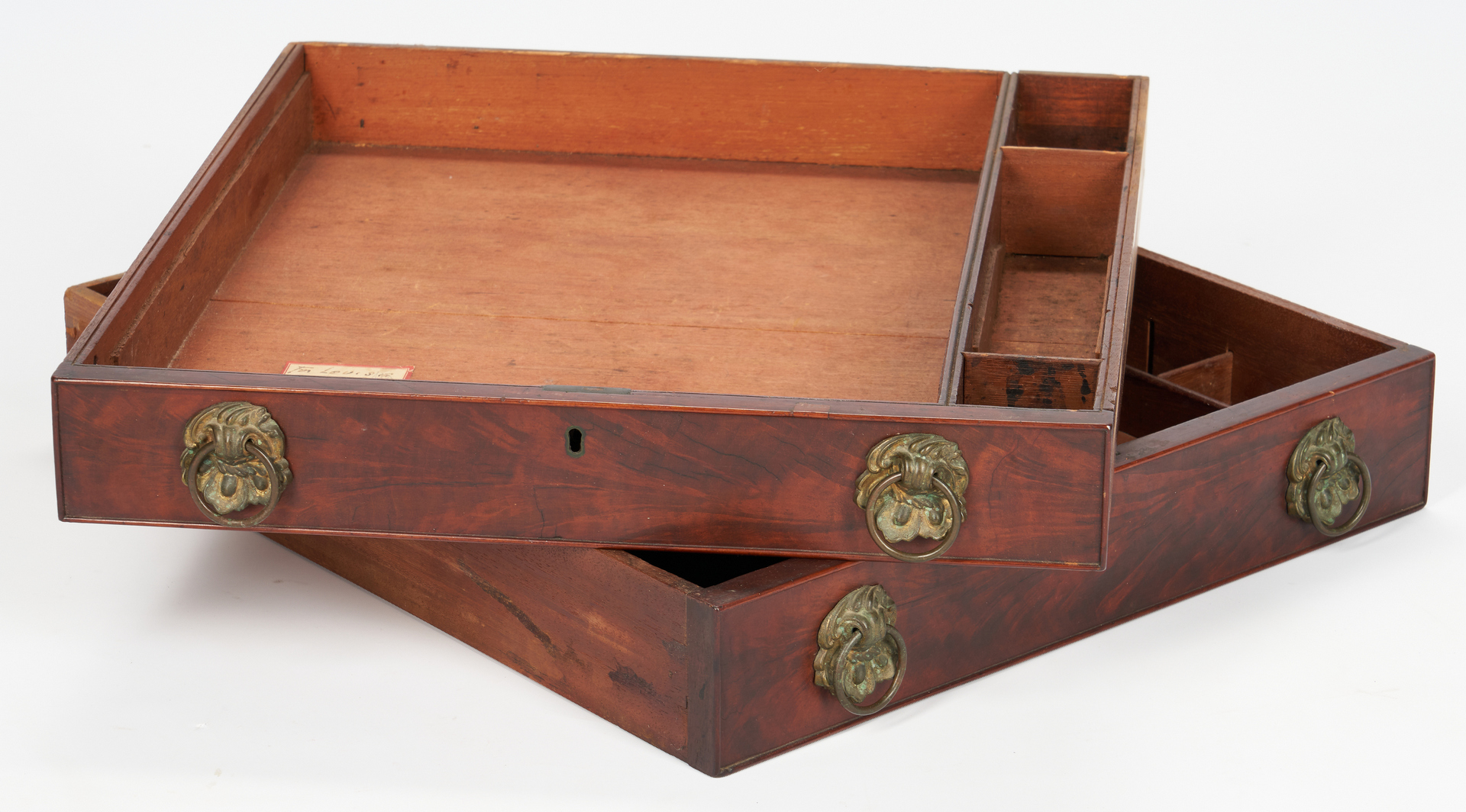Lot 344: American Classical Dropleaf Sewing Table