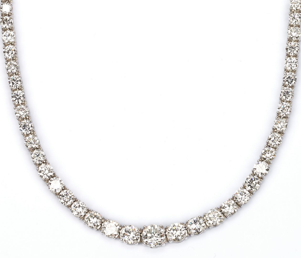 Lot 34: Diamond Eternity Necklace, approx. 22 Carats