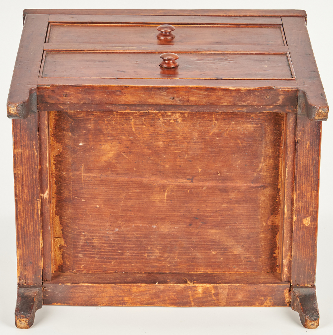 Lot 353: 2 Miniature Chests of Drawers, incl. Signed
