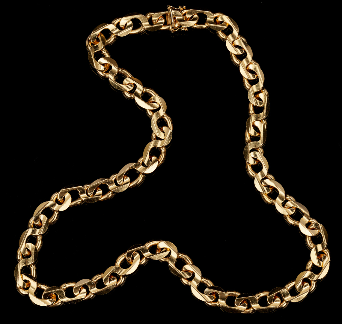 Lot 35: 14K Italian Link Necklace
