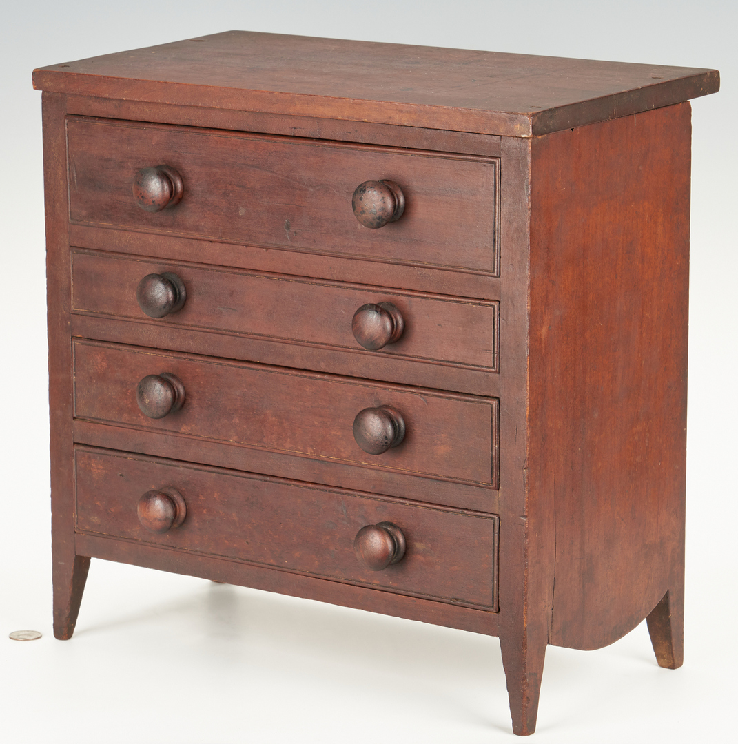 Lot 360: 2 Miniature Chests of Drawers, incl. Kentucky