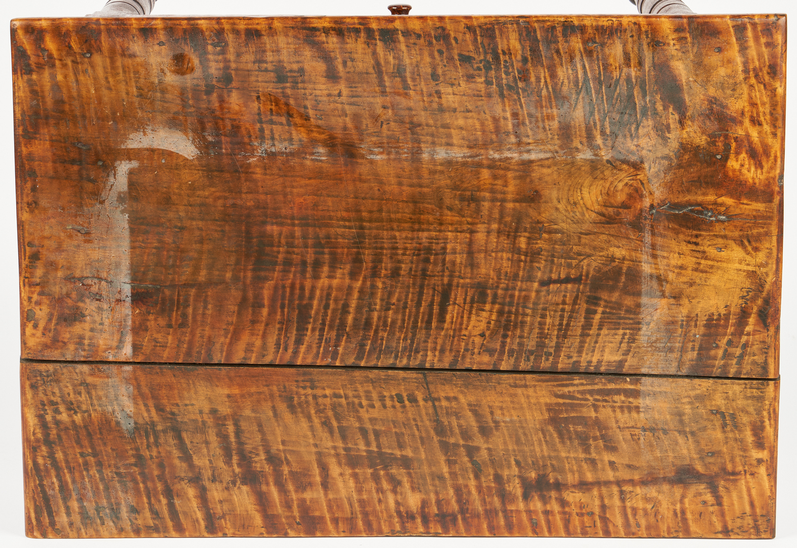 Lot 370: 2 Tiger Maple Tables, incl. East Tennessee