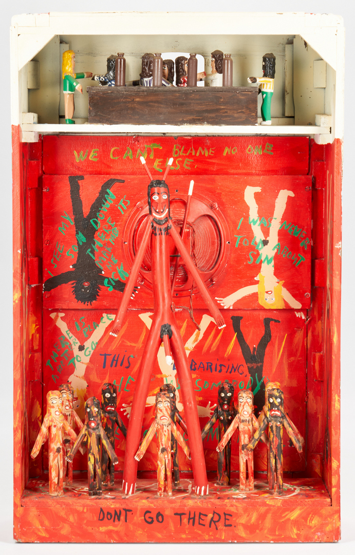 Lot 372: Jessie and Ronald Cooper, Heaven and Hell Radio Cabinet