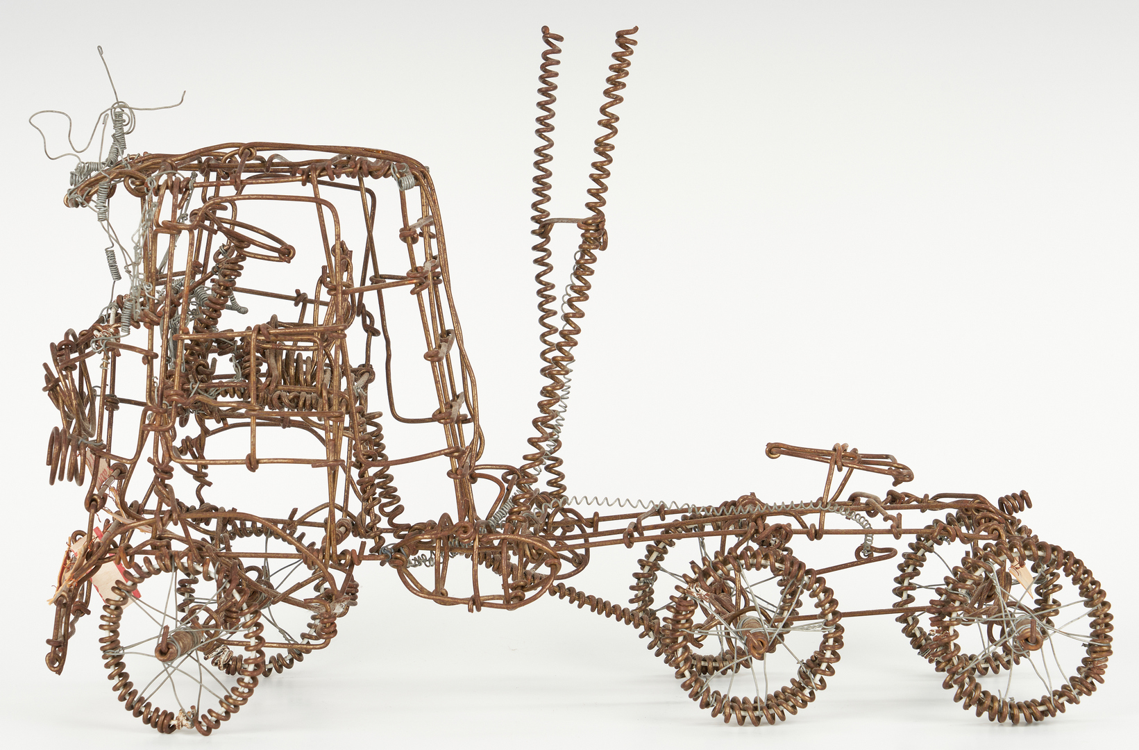 Lot 375: Vannoy Streeter Semi-Truck Wire Sculpture