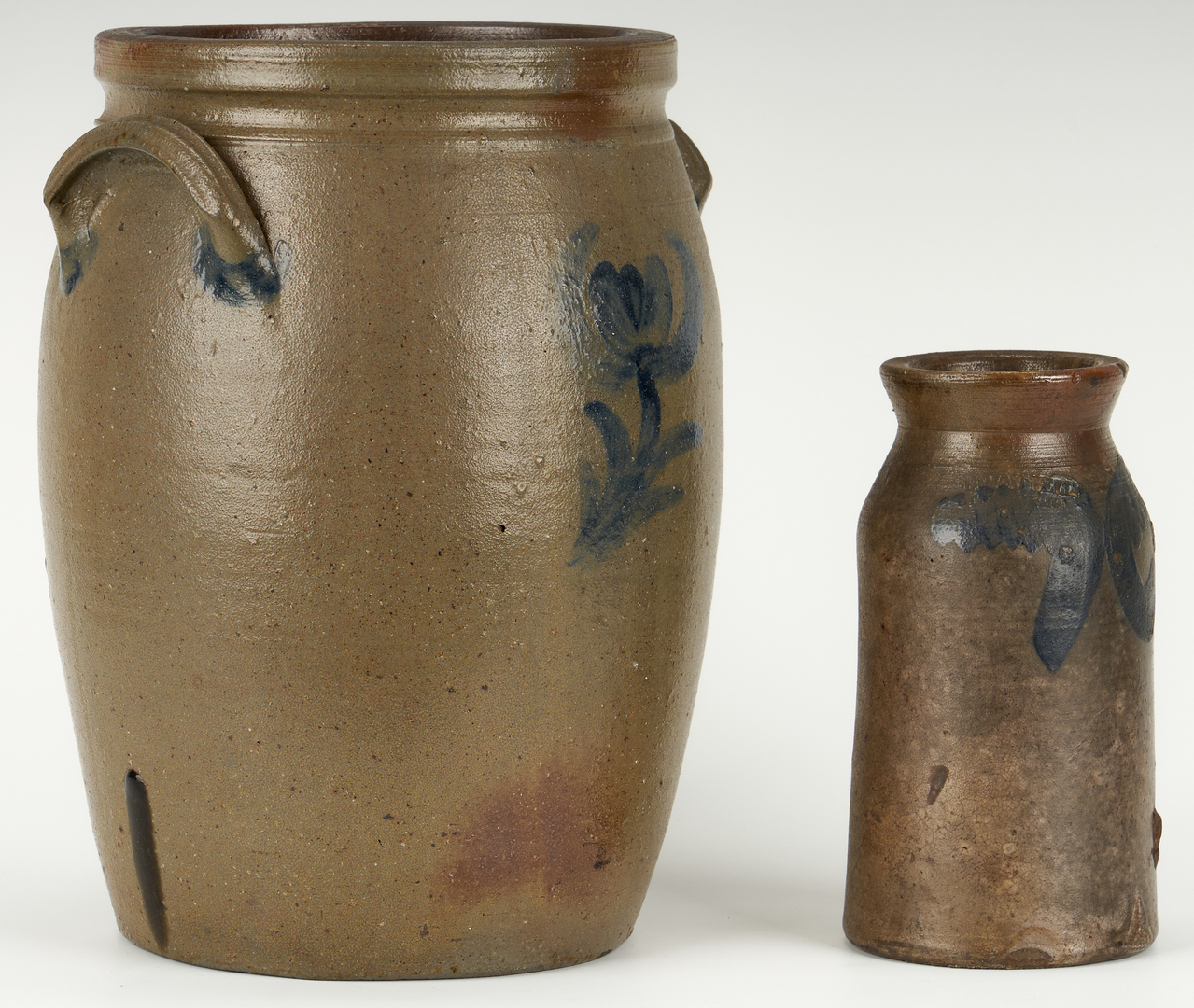 Lot 400: Charles Decker Stoneware Crock & S. Bell Jar