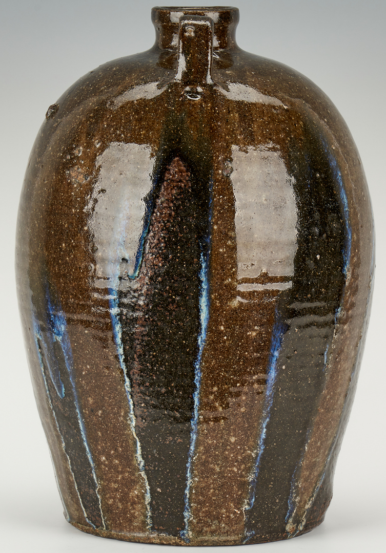 Lot 403: NC Stoneware Pottery Jar, attrib. Sylvanus Hartsoe