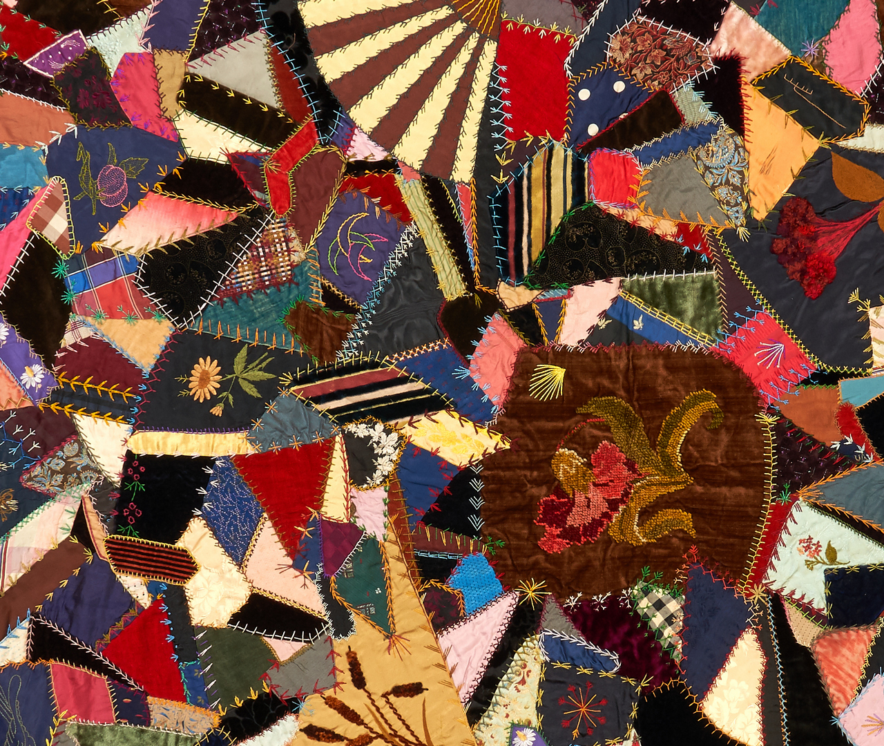 Lot 412: Southern Crazy Quilt, Virginia History
