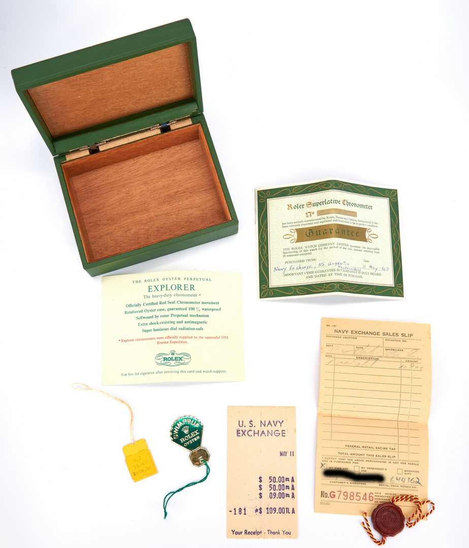 Lot 42: Vintage Mens Rolex Explorer 1016,  Box & Papers