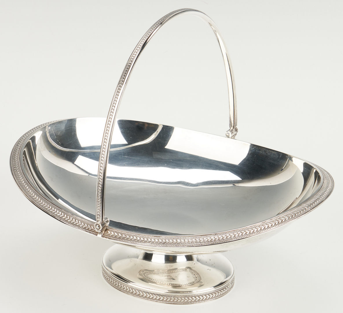 Lot 462: Sterling Silver Cake Basket, 19th c. Tiffany & Co. Mark