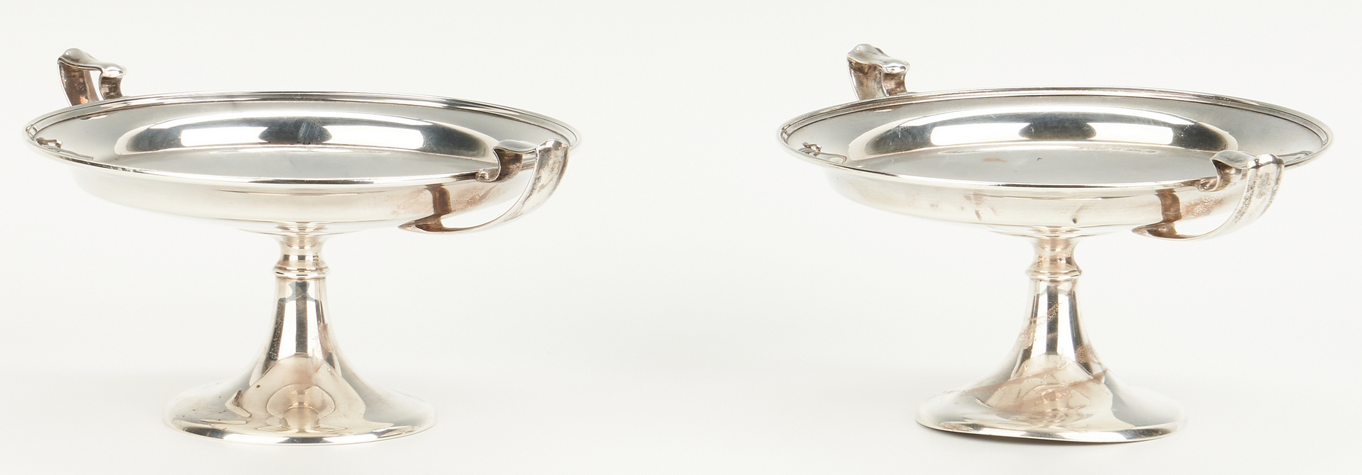 Lot 468: Art Nouveau Silver Bowl, Repousse Tray & 2 Tazzas