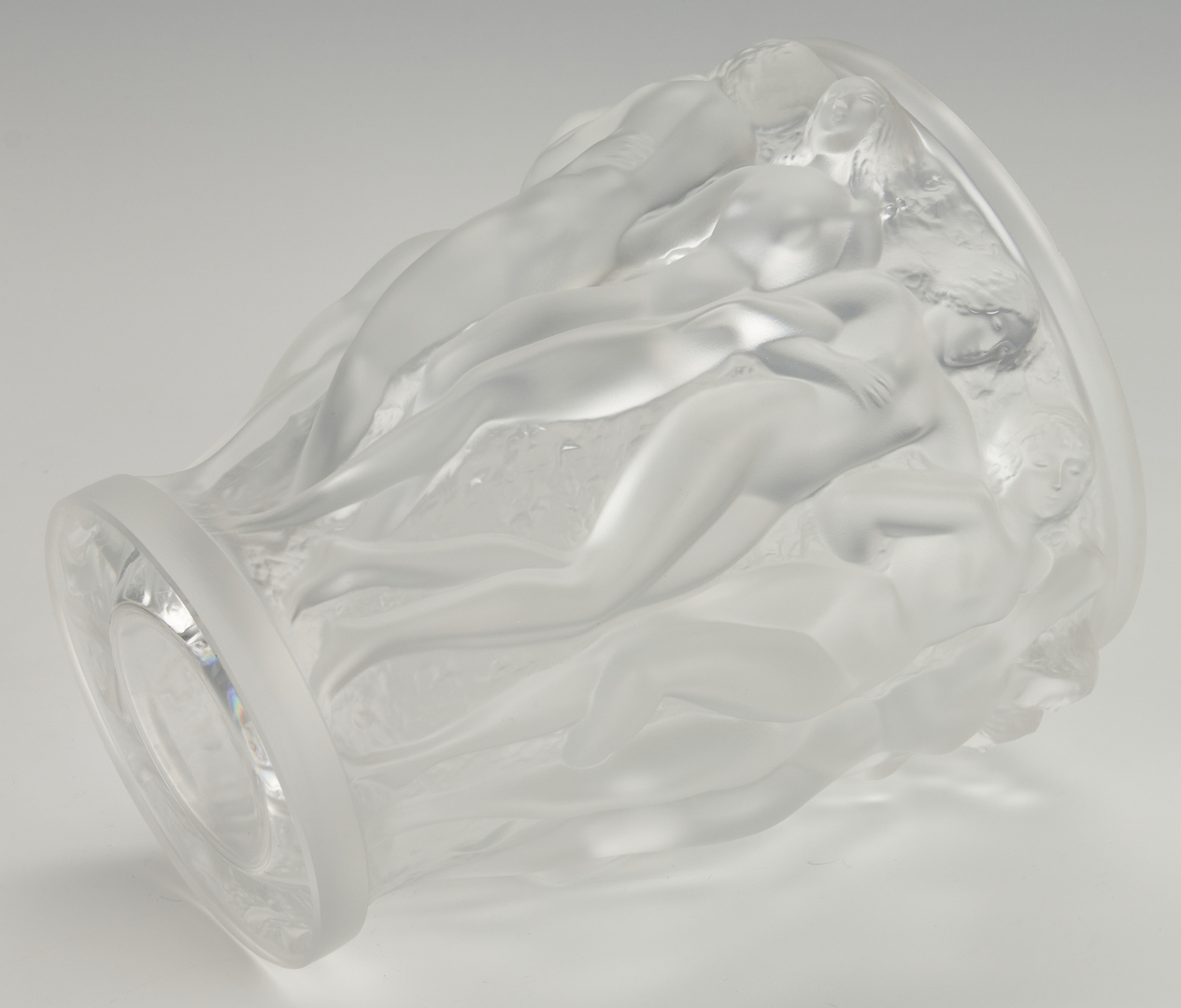 Lot 471: Lalique Bacchante Crystal Vase