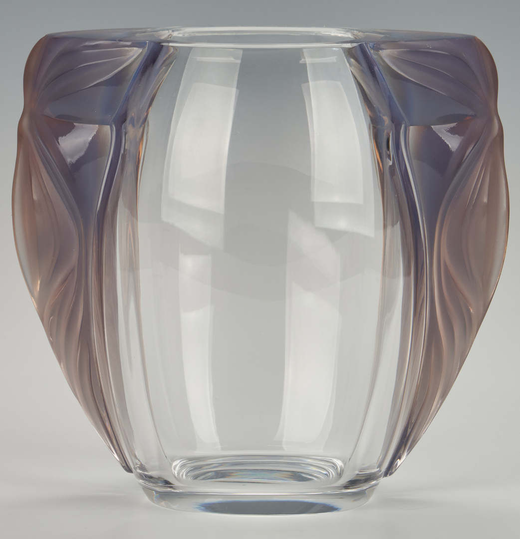 Lot 473: Lalique Clematites Crystal Vase