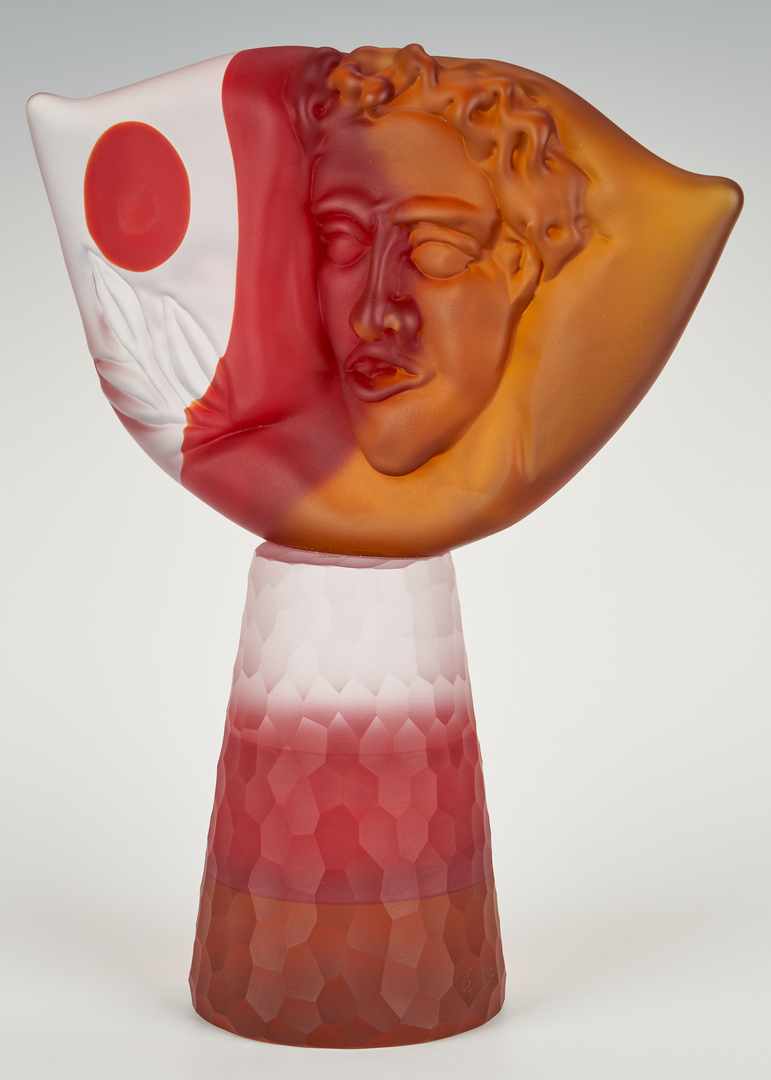 Lot 488: Richard Jolley Art Glass "Tabula Rasa" Sculpture