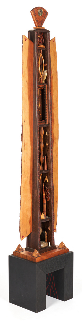 Lot 498: Wooden Sculpture, 7 Chakras