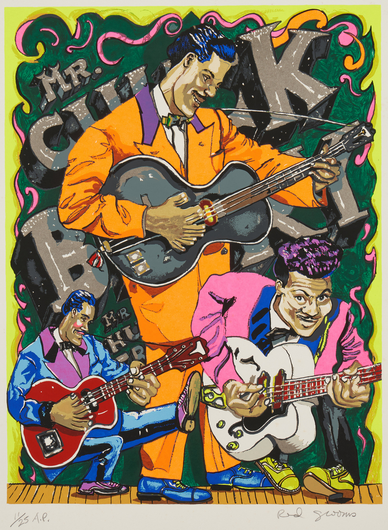 Lot 524: Red Grooms "Chuck Berry" Print