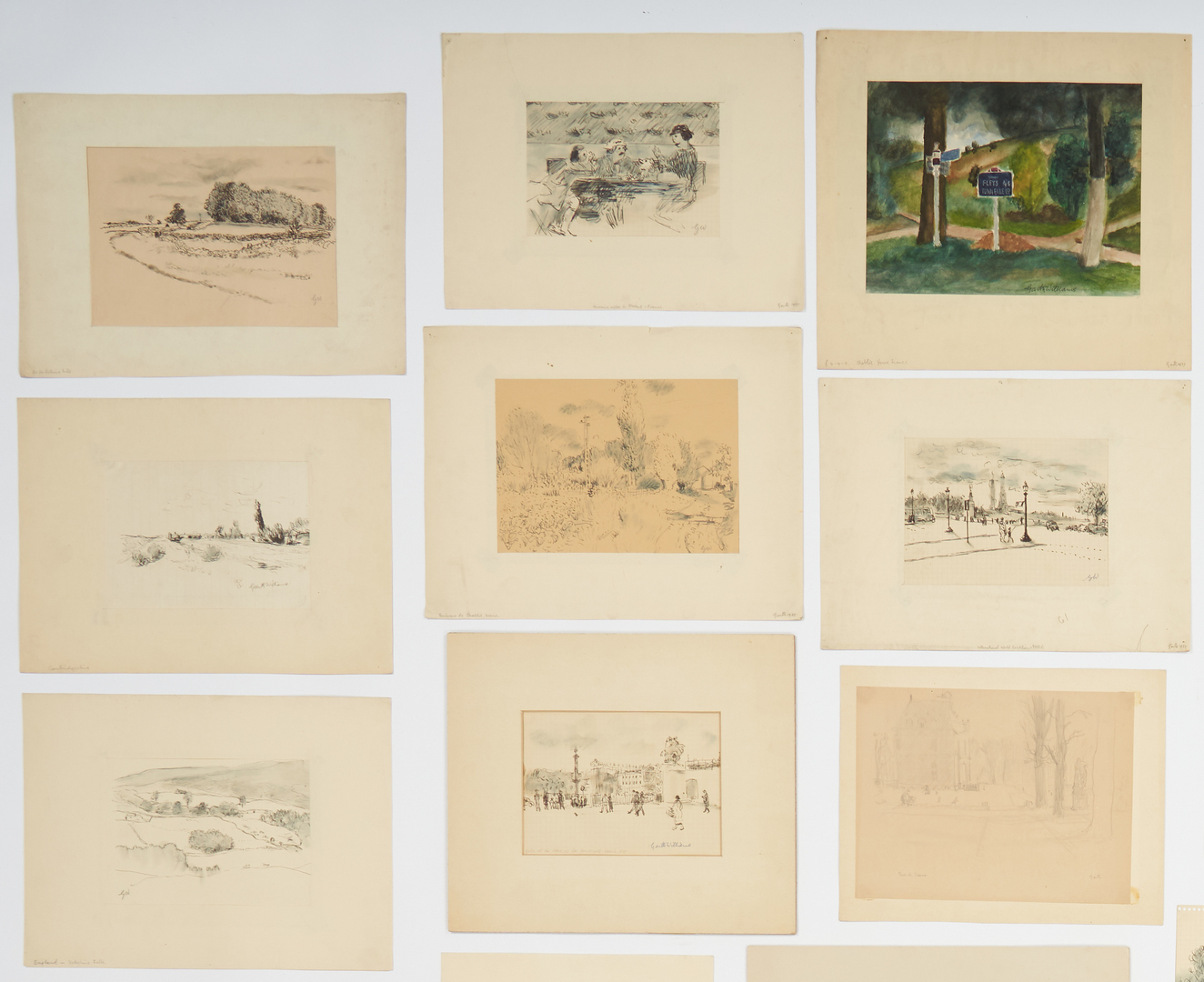 Lot 540: 38 Garth Williams Works on Paper, incl. New Yorker WWII
