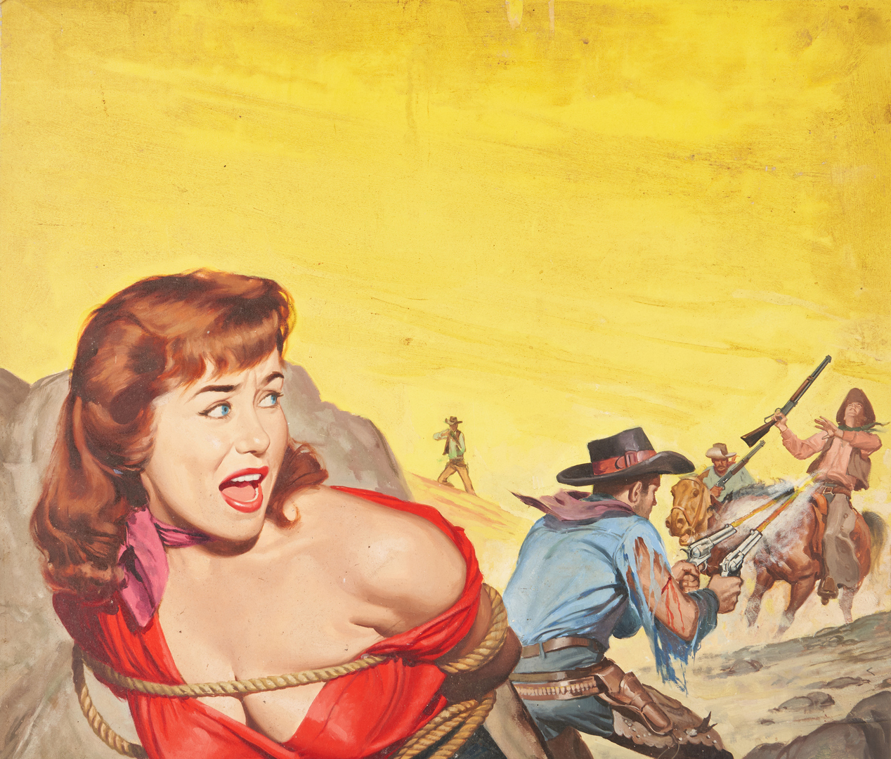 Lot 544: Will Hulsey Oil Illustration, The Cowpoke