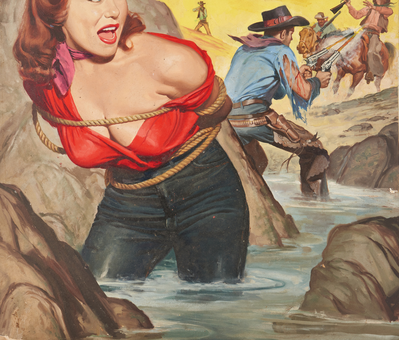 Lot 544: Will Hulsey Oil Illustration, The Cowpoke