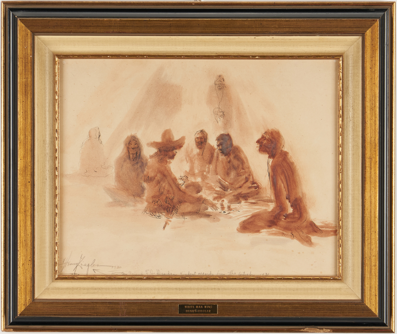 Lot 545: 2 Henry Ziegler Etchings & 1 Drawing