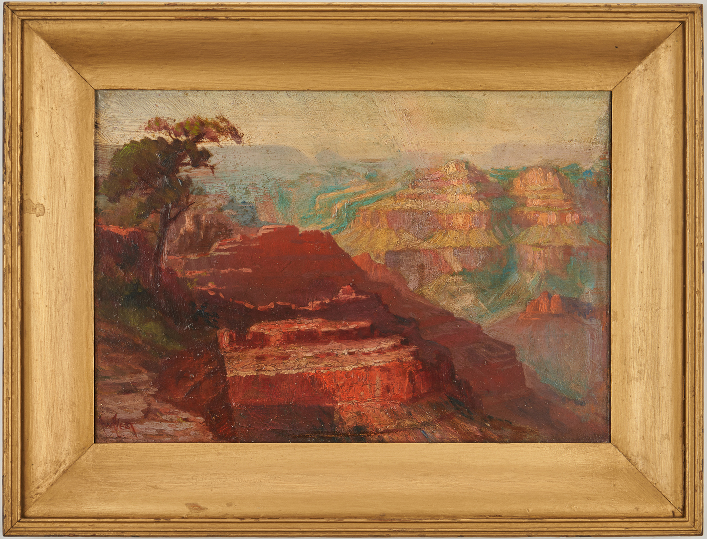 Lot 546: Arthur W. Best O/B Grand Canyon Painting