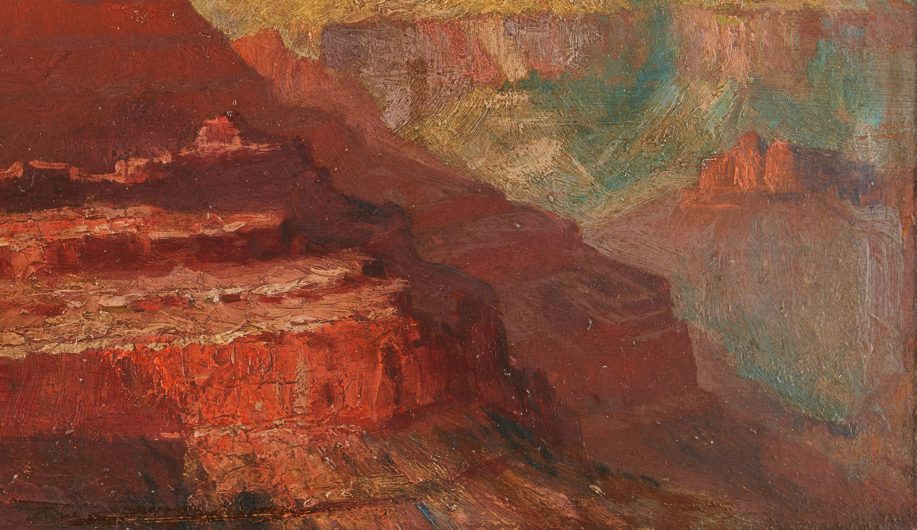Lot 546: Arthur W. Best O/B Grand Canyon Painting