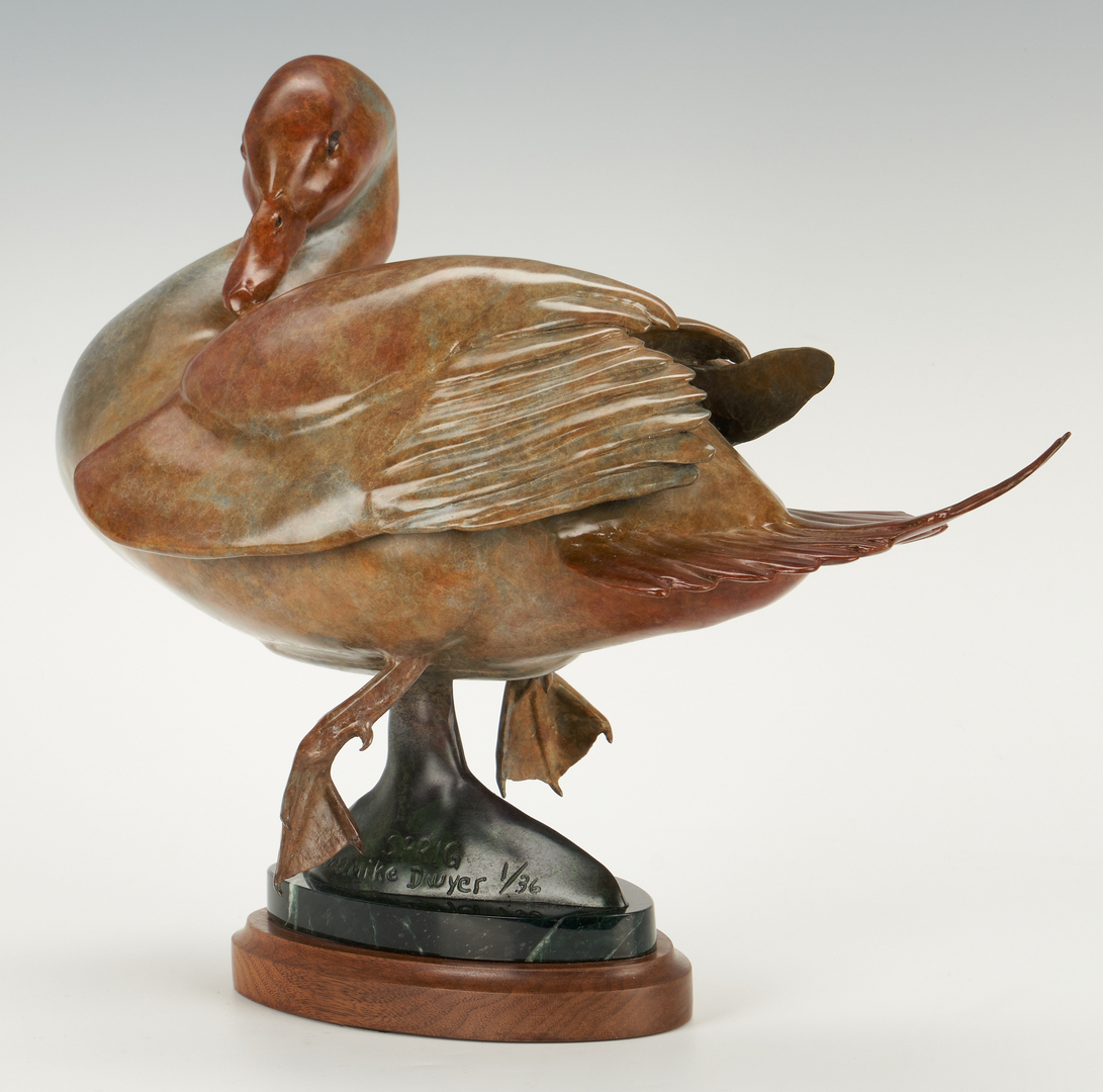 Lot 553:  Mike Dwyer Bronze Duck Sculpture