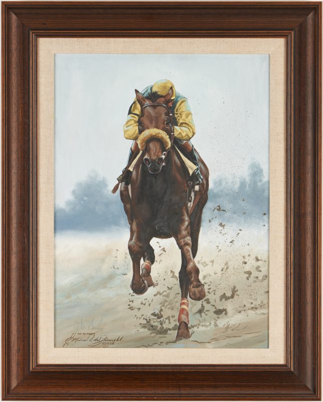 Lot 562: Michael Finnell O/C, "Fit to Fight"