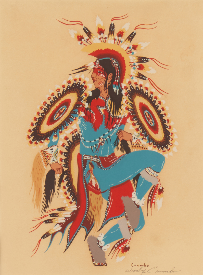Lot 569: 5 Woody Crumbo Native American Silkscreen Prints