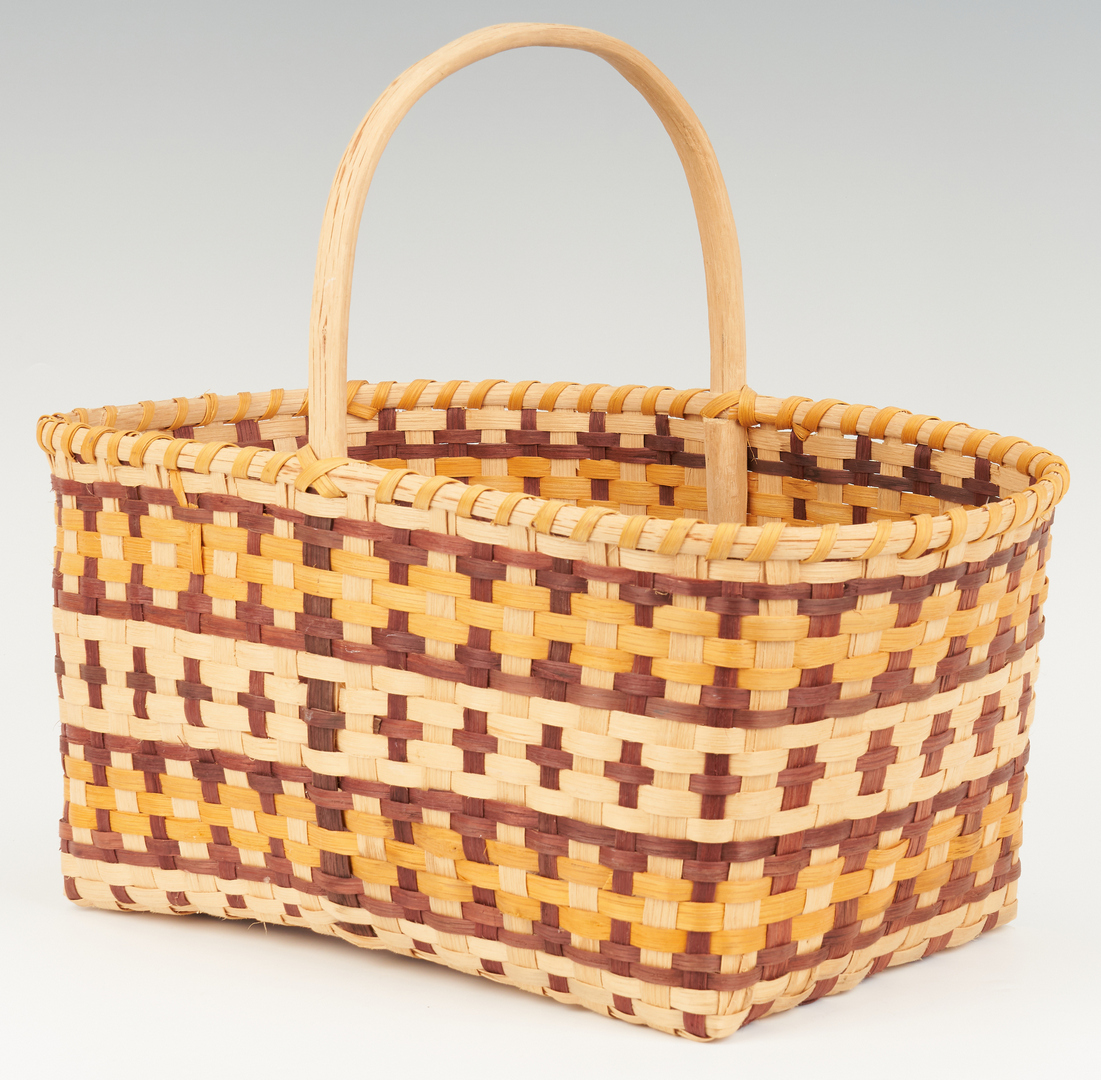 Lot 572: 3 Native American Cherokee Baskets