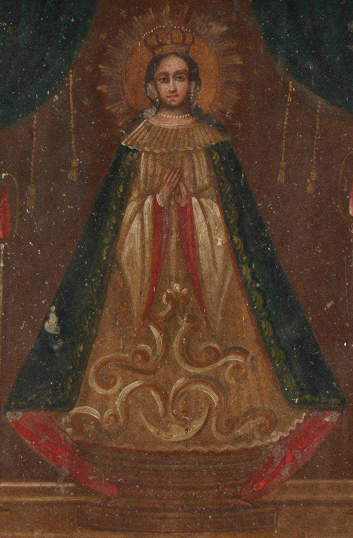Lot 576: 3 Retablos, incl. Our Lady of Juan de Lagos
