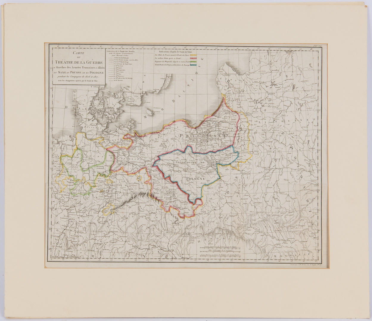 Lot 581: 5 European Maps, incl. Napoleonic Theatre de la Guerre