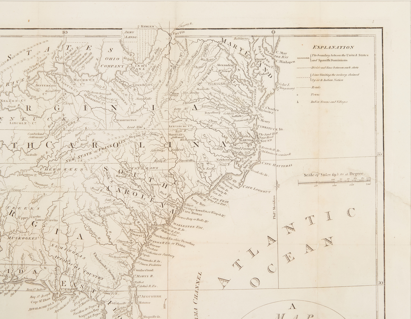 Lot 587: State of Franklin Map, Purcell