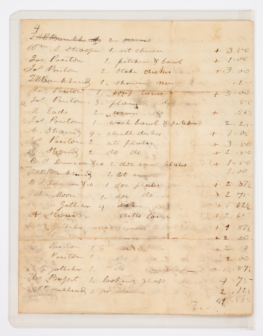 Lot 593: Randolph Family of Virginia Archive
