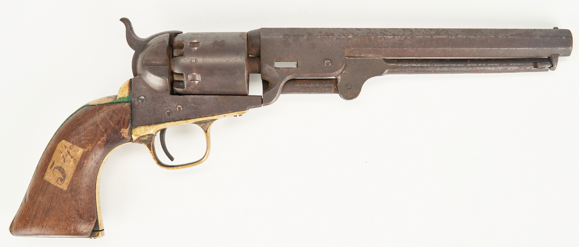 Lot 614: Civil War Era Colt Model 1851 Revolver, Belt, & Holster
