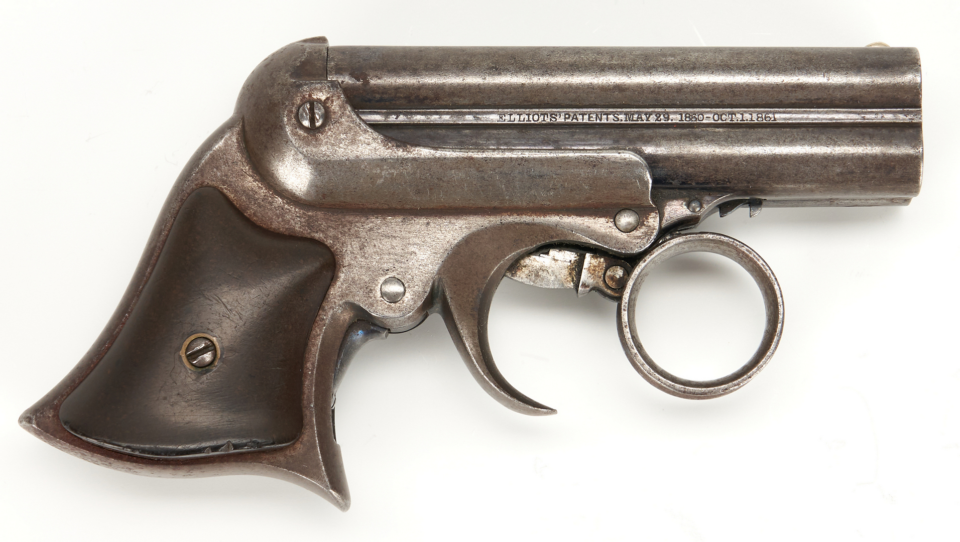 Lot 616: Remington Elliot Pepperbox Pistol, .32 rimfire cal