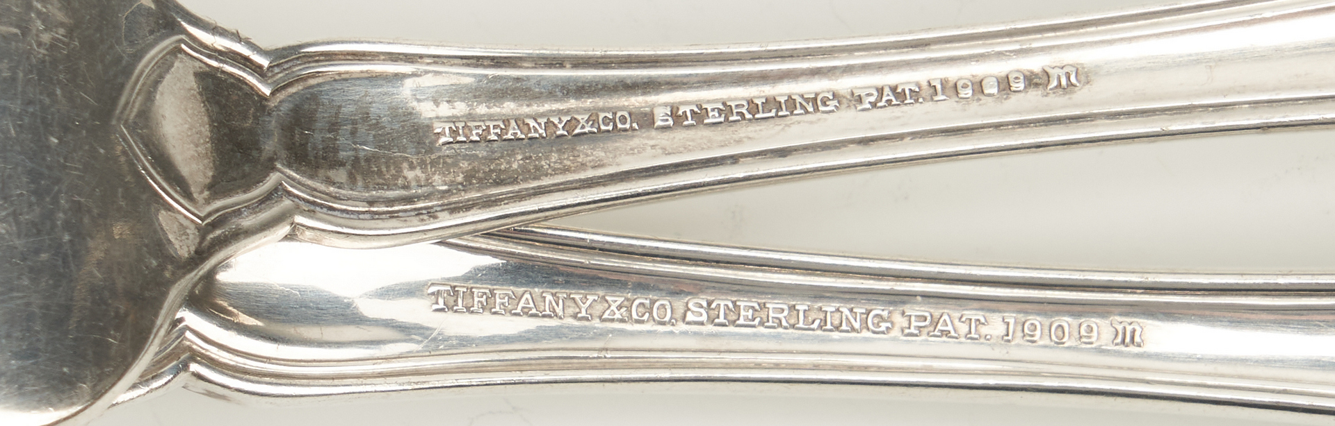 Lot 61: 91 Pcs. Tiffany Sterling Silver Flatware, Winthrop Pattern