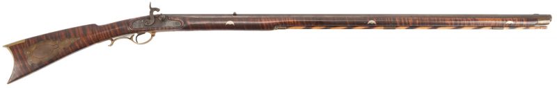 Lot 620: Pennsylvania Curly Maple Long Rifle