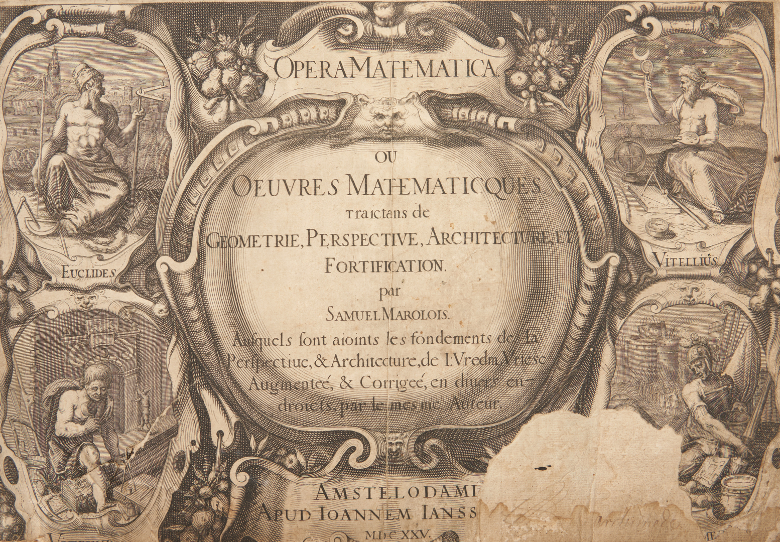 Lot 643: OPERA MATHEMATICA, Samuel Marolois, 1625