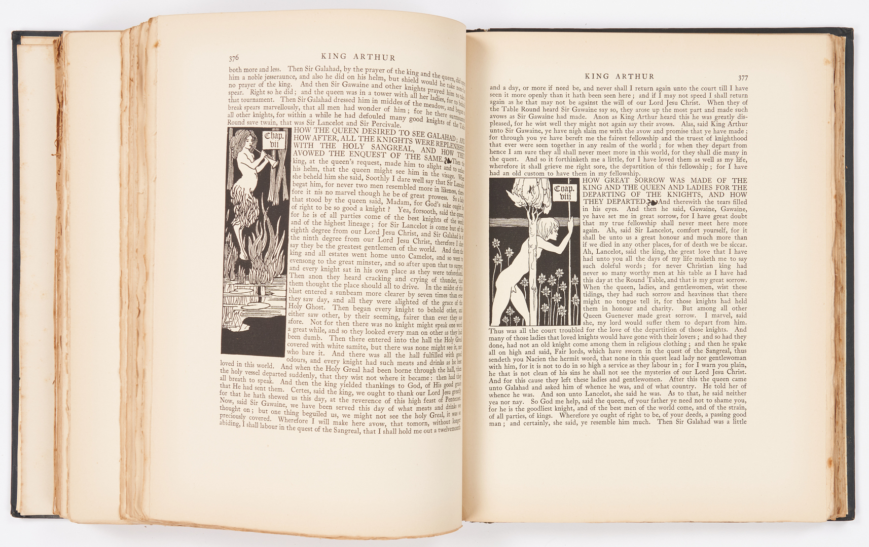 Lot 646: Le Morte D'Arthur, Beardsley Illustrations, 1927